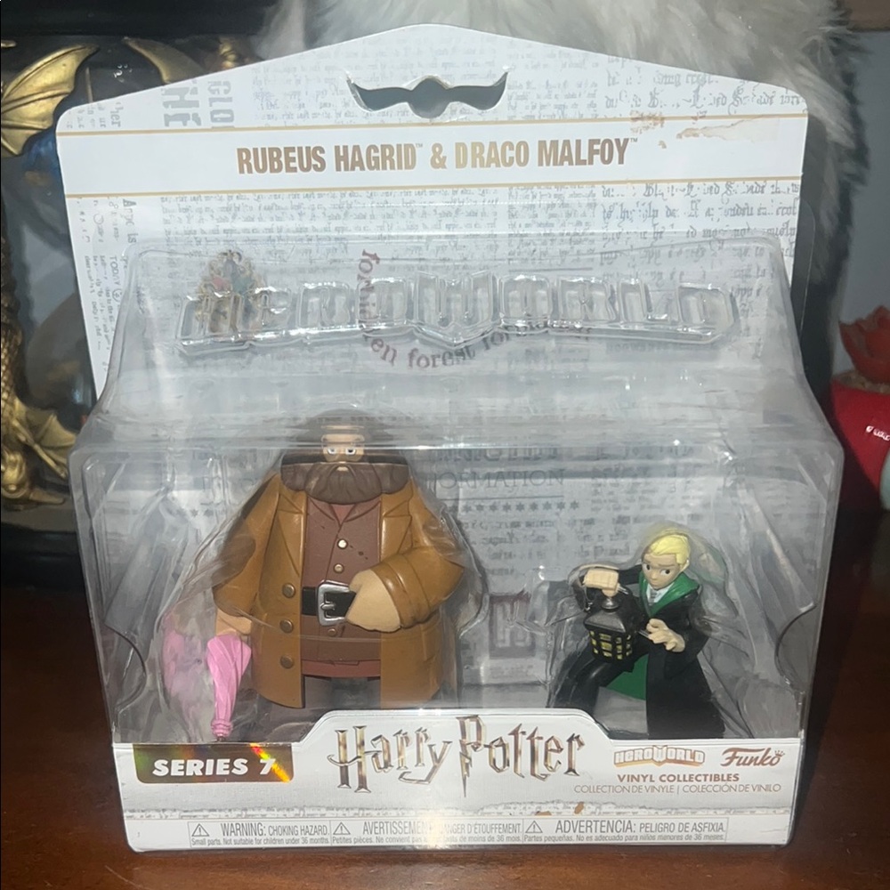 Funko Harry Potter Hagrid and Malfoy Figures - Brown and Black
